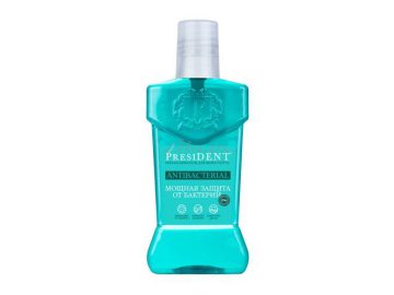 Ополаскиватель PRESIDENT Antibacterial Мощная защита, 250 мл