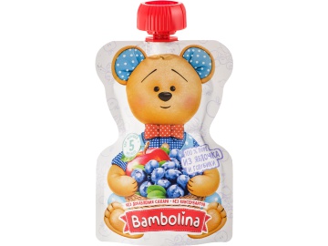 Пюре "BAMBOLINA" (ябл/голубик,пауч) 100г