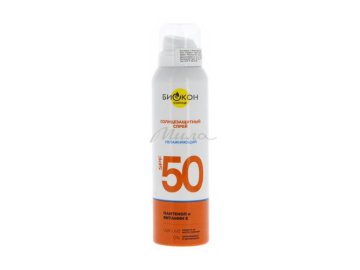 Спрей солнцезащитный БИОКОН Увлажняющий, SPF 50, 150 мл