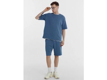 Комплект мужской (футболка, шорты) в синем цвете Марк Формель