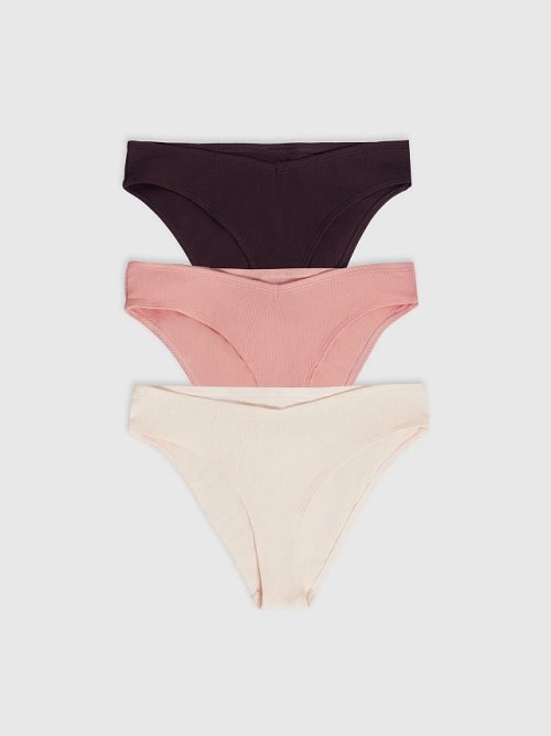 Трусы женские слипы мультипак (3 шт.) в розовом цвете, фото 8 из 20