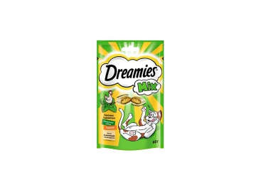 Лакомство Dreamies для взрослых кошек с курицей и кошачьей мятой «MIX» 60г