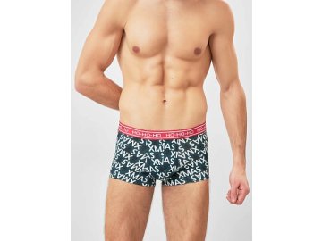 Мужские трусы-боксеры с широкой резинкой в расцветке "надписи на зеленом" Марк Формель