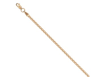 Цепь с плетением "Бисмарк машинный" 7 Карат, красное золото 585 проба 7 Карат