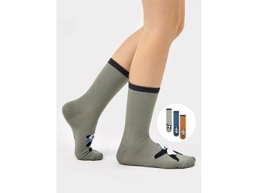 Высокие детские носки мультипак (3 пары) с рисунком Марк Формель