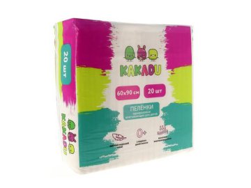 Пеленки одноразовые KAKADU для детей, 60х90 см, 20 шт
