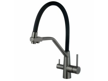 Смеситель для кухни ESKO с подключением к фильтру (графит чёрный) K25GMB