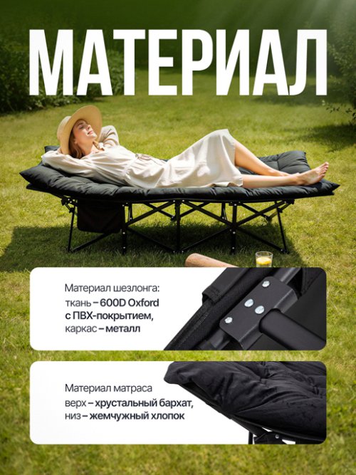 Шезлонг с матрасом WellRest, фото 3 из 48