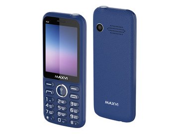 Кнопочный телефон Maxvi K32 (синий)