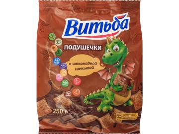 Подушечки "ВИТЬБА" (шокол.начинка) 250г в Дятлово Евроопт