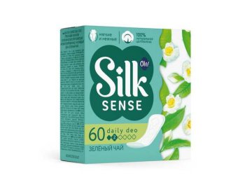 Прокладки гигиенические OLA! Silk Sense Daily Deo впитывающие ароматизированные на каждый день Зеленый чай, 60 шт