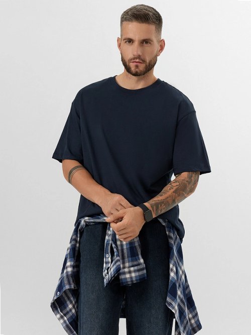 Футболка мужская синяя, фото 5 из 5