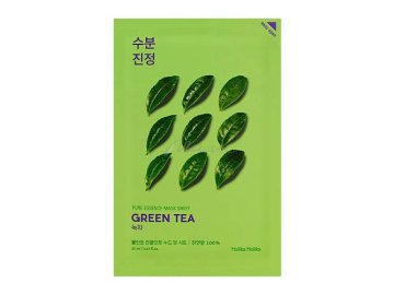 Маска для лица HOLIKA HOLIKA Pure Essence Mask Sheet Green Tea тканевая увлажняющая и успокаивающая кожу