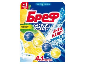 Средство чистящее д/унитаза БРЕФ Сила-актив Лимонная свежесть 50г