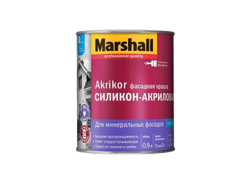 Краска Masterline Akrikor Фасадная силикон-акриловая мат BW 0,9л на акции в магазинах Ома