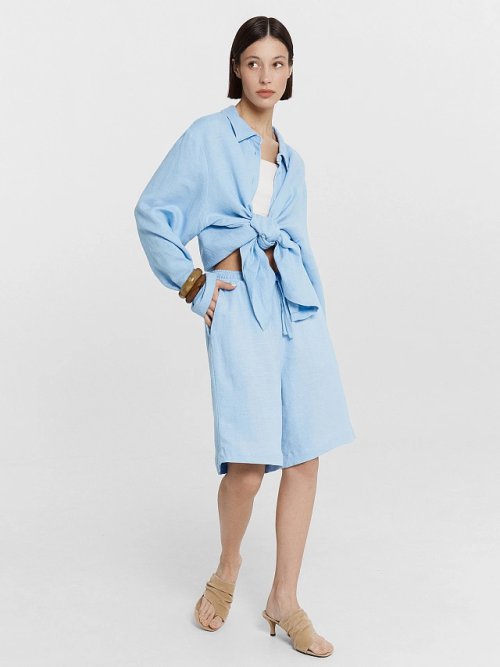 Шорты женские голубые, фото 1 из 5