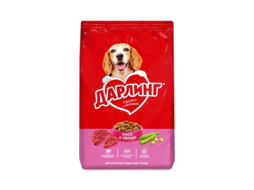 Корона скидки в {} - Корм для собак Дарлинг мясо, овощи сухой 500 г