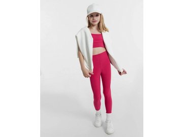Легинсы для девочек для занятий спортом розовые Марк Формель