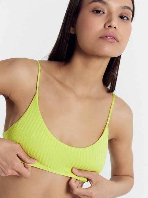 Купальный костюм женский в лимонно-желтом цвете, фото 3 из 11