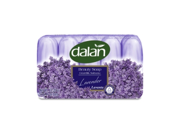 Корона скидки в {} - Мыло кусковое в спайке DALAN Beauty, Лаванда, 5 x 70 г