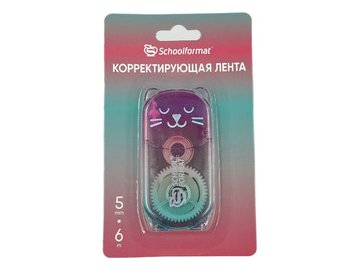Корректирующая лента-роллер Schoolformat ГРАДИЕНТ-КОТЕНОК КРЛ-ГРКК