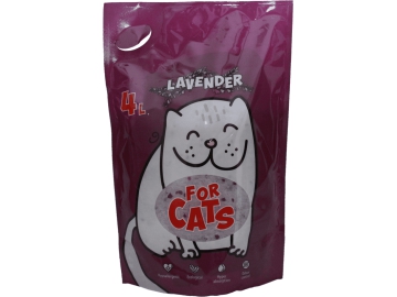 Наполнитель для кошачьего туалета FOR CATS, впитывающий, с ароматом лаванды, 1,55 кг (4 л)