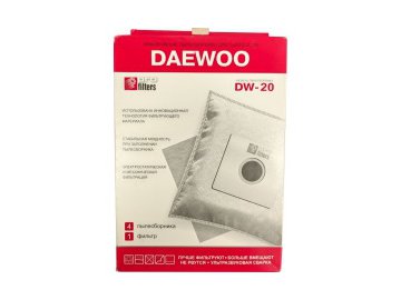 Пылесборник (мешок) для пылесоса profilters dw-20 (4 шт) в Орше Электросила