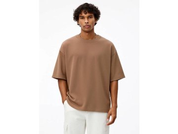Футболка мужская коричневая оверсайз