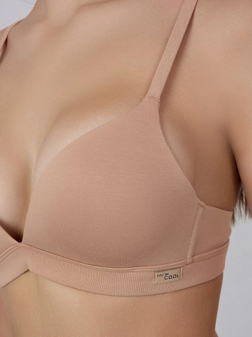 Бюстгальтер t-shirt бежевый без косточек, фото 6 из 24