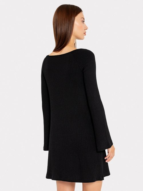 Платье женское в черном оттенке из вискозы, фото 7 из 32