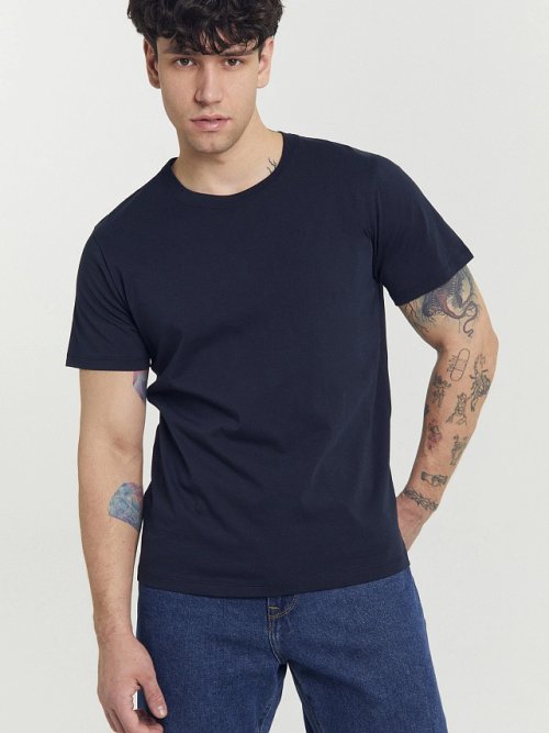 Футболка мужская в синем цвете, фото 8 из 10