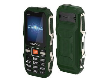 Мобильный телефон Maxvi P100 (зеленый) на акции в магазинах 5 элемент