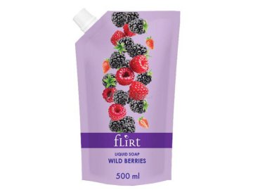 Мыло жидкое FLIRT Wild Berries дой-пак, 500 мл Мила