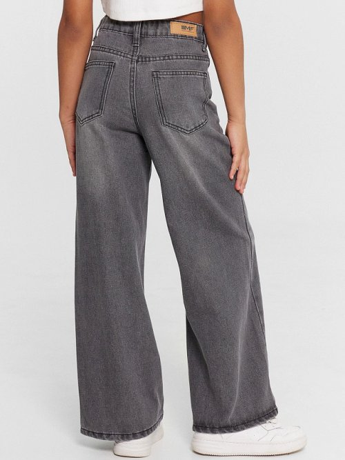 Джинсы для девочек серые, фото 4 из 6