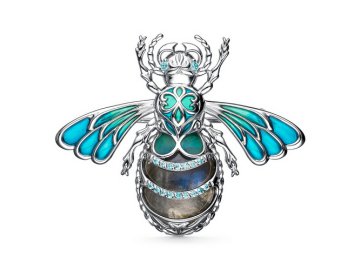 Брошь, серебро 925 проба