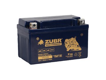 Мотоциклетный аккумулятор ZUBR Premium YTZ10S L+ (10 А·ч)
