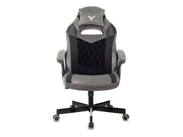 Кресло игровое Zombie VIKING 6 KNIGHT Fabric (1380214) серый/черный