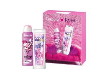 Подарочный набор РЕКСОНА Антиперспирант аэрозоль, 150 мл + Шампунь КЛИАР, 200 мл
