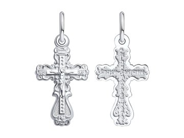 Подвеска крест православный SOKOLOV, серебро 925 проба