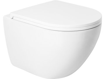 Унитаз подвесной Saniteco Single Hole KW-9003W безободковый (8928237)