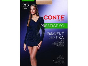 Мила акции Слуцк - Колготки женские CONTE Prestige, черный, размер 3, 20 ден