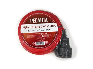 Удлинитель силовой без катушки Ресанта СУ-2х1-10/0 (61/118/1)