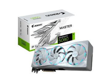 Видеокарта Gigabyte Aorus GeForce RTX 5080 Master Ice 16G GV-N5080AORUSM ICE-16GD
