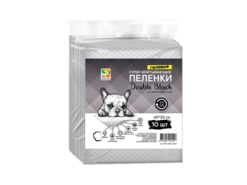 Пеленки FOUR PETS Double Black для собак с углем 10 шт