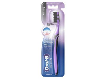 Щетка зубная ORAL-B Pro 3D White с Древесным углем 40, 1 шт на акции в магазинах Мила