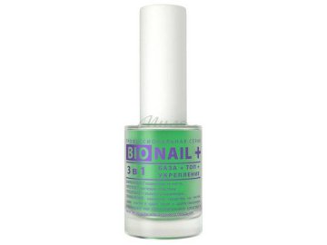 Средство по уходу за ногтями DIA D`ORO Bio Nail Plus 3 в 1 База-Топ-Укрепление, 11 мл