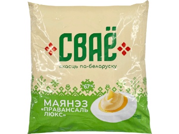 Майонез"ПРОВАНС. ЛЮКС"(67%,пак)СВАЁ,400г