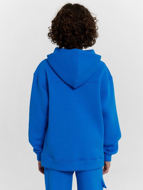 Худи для мальчиков синее с принтом "Space trip", фото 4 из 5