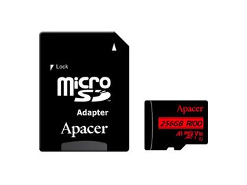 Карта памяти Apacer microSDXC AP256GMCSX10UB-R 256GB (с адаптером)