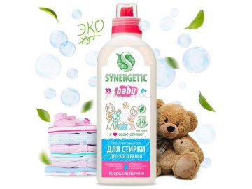 Средство моющее биоразлагаемое SYNERGETIC для стирки детского белья, 1 л